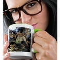 thumbnail image 2 of 3dRose, Norway, Honningsvag, North Cape, Trolls - EU21 CMI0084 - Cindy Miller Hopkins, 11oz Two-Tone Green Mug, 2 of 7