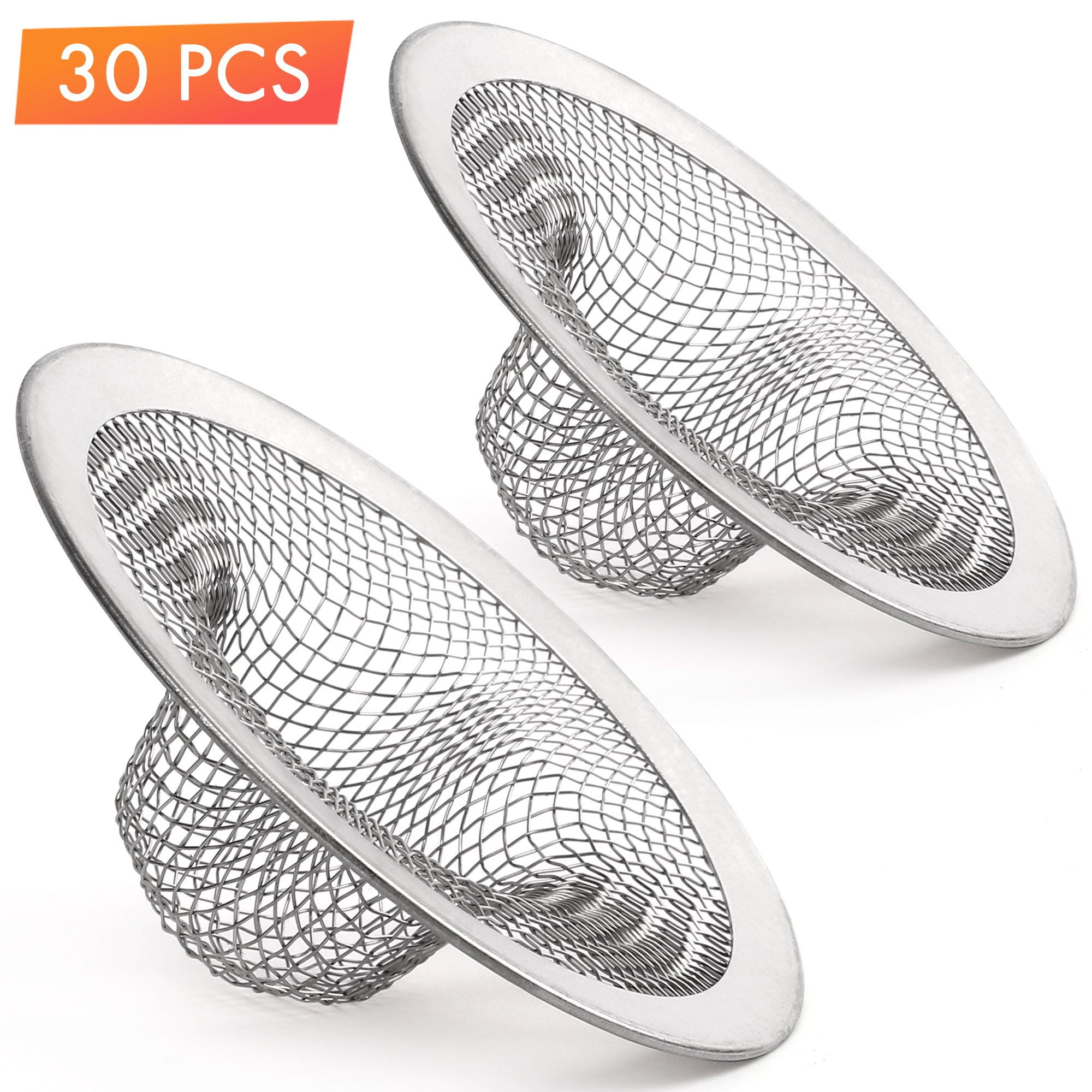 Bathroom Sink and Tub Mesh Drain Strainer, 6-Pack 2 Sizes Set 2.12 and  2.75 To