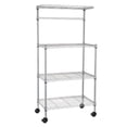 thumbnail image 1 of SalonMore 4 Tier Kitchen Island Bakers Cart Rack Microwave Oven Stand Shelf Workstation, 1 of 7
