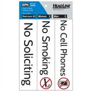 HeadLine Business Signs, 6pk