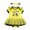 Yellow, variant on MIXUE Baby Girls Rompers Summer Cartoon bee Print Princess Headband 2 Piece Set Bodysuits Holiday Wear,Yellow,9-12 Months