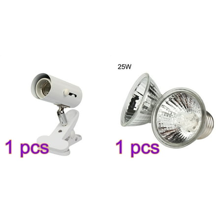 UVA+UVB Reptile Lamp Kit with Clip-on Ceramic Light Holder Turtle Basking UV Heating Lamp Set Tortoises Lizard Lighting 110-240V