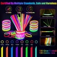 thumbnail image 6 of GASIKGOYINE Glow Sticks Party Supplies, 152 Piece Glow in the Dark for Kids Adults, 6 of 7