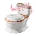 thumbnail image 1 of Asiento para orinal Asiento de inodoro para entrenamiento de orinal para niños Asiento de entrenamiento para orinal realista para niños pequeños Niños niñas con almohadilla de PU suave Almacenamiento, 1 of 8