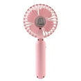 thumbnail image 6 of SHARE SUNSHINE Handheld Fan 3 Speeds Rechargeable with Stand for Outdoor/Travel(Pink), 6 of 6