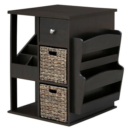Gallerie Decor All In One Revolving Side Table/Cabinet