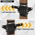 thumbnail image 4 of SelfLocking Gate Latch Heavy Duty Post Mount Wood/PVC Fence Gate Lock Fasteners Hardware for Secure Pool Yard Outdoor Garden Metal, 4 of 7