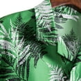thumbnail image 5 of ALLLIST with Pockets Men's Shirts Big And Tall Collared Short Sleeve Button Down Shirts Green Hawaiian Casual Men's Clothes, 5 of 9