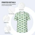 thumbnail image 5 of Fotbe Cute Crocodile Baseball Jersey Shirt for Men and Women, Casual Short Sleeves Button Down T-Shirt-Large, 5 of 9