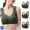 Army Green, variant on Jacenvly Womens Sports Bras Solid Skin-Friendly Bralettes for Women Lace Underlay Bra Sports Bra Tank Army Green