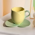 thumbnail image 4 of Suncoda Cup, Ceramic Coffee Cup and Saucer Set Home Restaurant Tea Cup Flower Tea Cup, 4 of 5