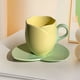 thumbnail image 4 of Juego de tazas y platillos de café de cerámica | Taza de té floral con diseño de pétalos de flor | Exquisita taza de cerámica para bebidas calientes | Elegante vajilla de restaurante para casa | 1, 4 of 5