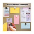 thumbnail image 4 of 48 Sets Craft Fridge Magnet Glass Ceramic Magnet With Adhesive Backing And Transparent Clear Glass, 4 of 5