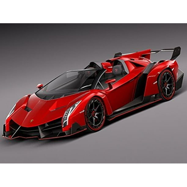 Lamborghini Veneno Roadster Diecast Model Car In Red 1 18 Scale By Kyosho Walmart Com Walmart Com