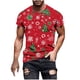 thumbnail image 2 of Tops para hombre, blusas y camisas de manga corta con cuello redondo para hombre, jersey informal con cuello redondo estampado para hombre, pantalones cortos deportivos para fitness, blusa de poliéste, 2 of 5