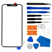 Compatible Apple iPhone X Screen Lens Glass Replacement Kit,Front Outer Touch Screen Glass Lens Replacement for iPhone