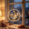 thumbnail image 3 of 2D Flat Acrylic Christmas Hanging Sign 7.87in, Merry Xmas Ornament for Wall Door and Holiday Tree Indoor Mantel Home Decor., 3 of 7