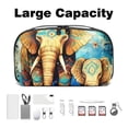 thumbnail image 3 of Elephant Travel Organizer Waterproof Oxford Cloth Storage Pouch for Small Electronics, Hard Drive, and Cable Bag, 3 of 6