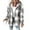 04#Light Gray, variant on Dwralegc Jckets for Women with Hood Fleece Lined Long Sleeve Shackets Plaid Hooded Shacket Jackets Flannel Casual Coat Winter Christmas Jacket with Pockets Clearance Brown 2XL