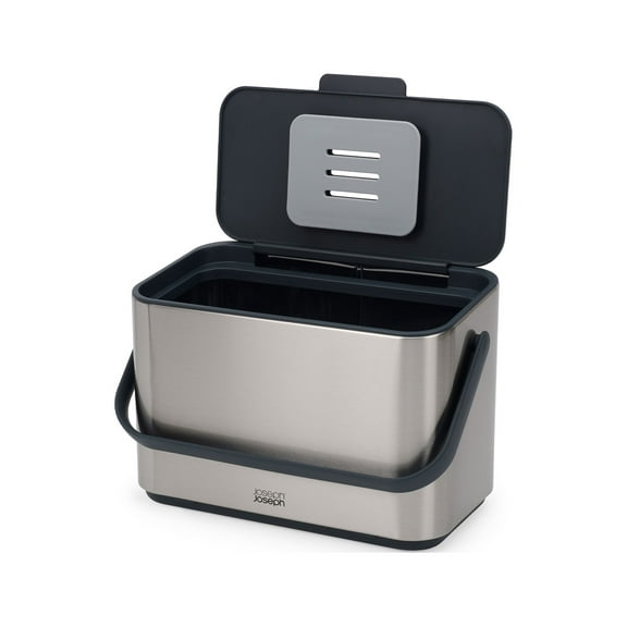 Joseph Joseph Collect 4-liter Stainless Steel Compost Food Caddy with Removable Bucket