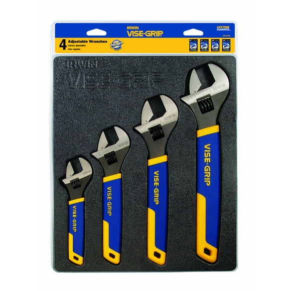Juego de llaves ajustables IRWIN VISE-GRIP de 4 piezas SAE/MM