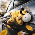 thumbnail image 3 of Refrigerator Magnet, Giraffe Plush Fridge Decoration, Cotton Filled Magnetic Animal Accent for Kitchen Memo Surface Metal Cabinet and Household Decoration, 3 of 6