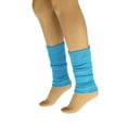 thumbnail image 5 of Cotton Leg Warmers for Women Turquoise 1 Pair Knitted Retro, 5 of 8