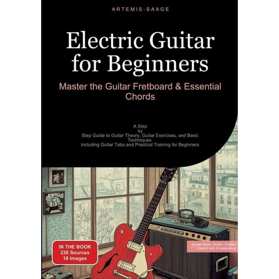 Electric Guitar for Beginners: Master the Guitar Fretboard & Essential Chords: A Step-by-Step Guide to Guitar Theory, (Paperback)