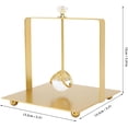 thumbnail image 4 of Servilleteros para Mesa Elegantes, Servilletero para Servilletas de Papel Porta Servilletas Cuadrado Dispensador de Servilletas Metalico con Manija Lift, para Restaurante Hotel (GOLD), 4 of 4