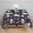 thumbnail image 3 of Happy Halloween Square Table Cover Waterproof Spillproof Table Covers Pumpkin Spooky Tablecloth for Halloween Birthday Wedding Graduation (60x60 Inch), 3 of 6
