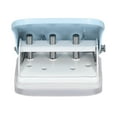 thumbnail image 3 of Punch Hole Punch Ruler Design Quick Positioning 3 Holes Metal Paint Body Loose Leaf Puncher for Documentation, 3 of 7