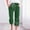 Green, variant on Vivianyo HD Women's Capri Pants Clearance Women's Drawstring Casual Loose Casual Wide Leg Straight Leg 7/4 Belt Pocket