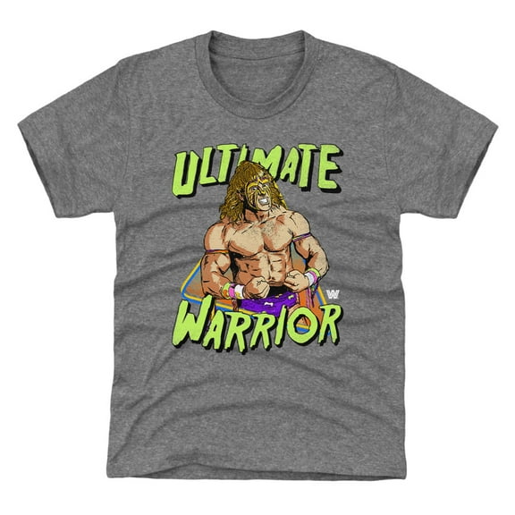 Youth 500 Level Gray The Ultimate Warrior Pop Flex T-Shirt