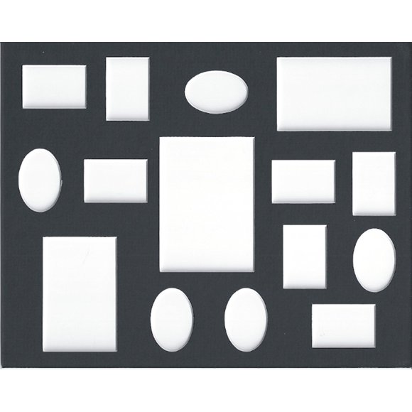 CountryArtHouse Tapis de Collage Noir 16x20 pour Photos Ou Images 15 (Tapis Seulement)