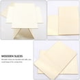 thumbnail image 5 of GOOHOCHY  10 Pcs Rectangular Wood Chips DIY Craft Accessories Scrapbooking Rectangle Blanks, 5 of 8