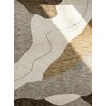thumbnail image 2 of Rug Branch Maya Modern Abstract Beige Brown Indoor Hand-Tufted Area Rug., 2 of 11
