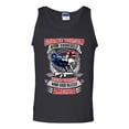 thumbnail image 1 of Educate Arm Defend Yourself USA God Bless America Patriotic DT Adult Tank Top, 1 of 2
