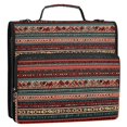 thumbnail image 5 of FORMRS Zipper Binder with Shoulder Strap 2-inch Ring 500 Sheet Capacity File Bag, Tribal Geometric, 5 of 5