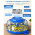thumbnail image 3 of Pet Deluxe 18 Egg Incubator with Automatic Egg Turning and Humidity Control, 360° View Auto Water Adding, Egg Candler Incubators for Hatching Eggs for Chicken Ducks, 3 of 13