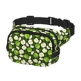 thumbnail image 2 of Disketp Green Fruit Riñonera de Doble Capa, Bolsa de Cintura Ajustable para Viajes, Correr y Senderismo, Riñonera Ligera para Hombre y Mujer, 2 of 9