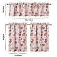 thumbnail image 6 of Kitchen Curtains 36 Inch Short - 3 Panel Set Strawberry Print, Rod Pocket Window Curtains 100% Polyester, Cute Fruit Valance for Farmhouse, Cafe, Living Room, Bedroom, Easy Wash, 6 of 6