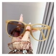 thumbnail image 2 of YAOBAMM Folding Anti-blue Light Glasses Unisex Blue Light Glasses 180 Degree Block Sunlight Good Stability Color changing UV Protection Hip Hop Photo Prop, 2 of 6