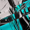 thumbnail image 5 of Homewish Blue Abstract Kitchen Curtains,Contemporary Art Black Out Curtains Pack of 2 (42x63 Each), 5 of 6