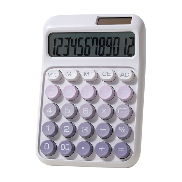 Ohufall Solar Powered Calculator - 7 Cell Battery Supply, Suitable for Office Use & Students' Exercises (Solar Calculator)