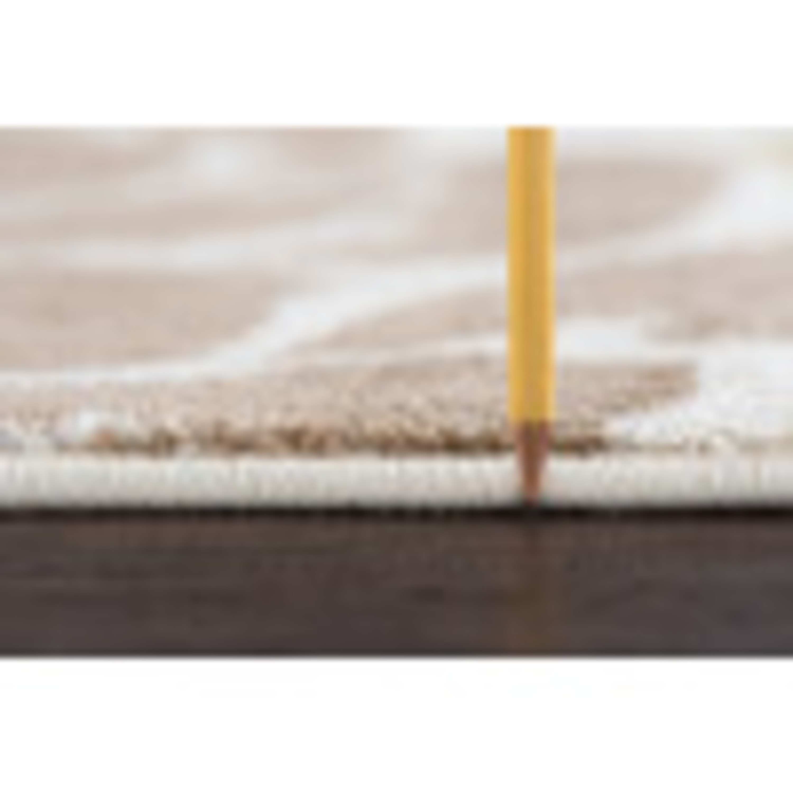 Deco Transitional 8' Round Ivory and Seafoam Polypropylene Indoor Area Rug