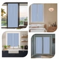 thumbnail image 7 of Pure Light Blue Window Privacy Film, Simple Solid Color Static Cling UV Sun Blocking Heat Control Window Tint Day and Night, Non-Adhesive Reusable One Way Windows Privacy Cover 17.7''x78.7'', 7 of 7