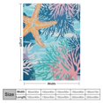 thumbnail image 4 of Orinice Starfish Coral Ocean Warm Lightweight Blanket Soft Fleece Blankets All Seasons Decor Gift Blanket 50x60in, 4 of 6