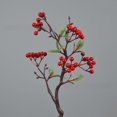 thumbnail image 2 of Venta al por mayor de coronas de dintel de boda de imitación de fruta de acebo, pequeñas frutas rojas, cubo de la suerte de Año Nuevo, arreglo floral de frutas ricas, bayas rojas, 2 of 5