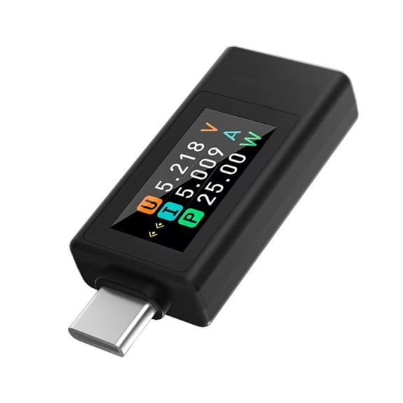 KWS-1902L Multi-Function USB Type-C Tester 4-30V Maximum 12A Power Off Storage Function Voltage Ammeter Power Meter