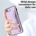 thumbnail image 5 of Nalacover Wallet Case for iPhone 7 Plus/8 Plus, Business PU Leather Unique Design Wristband Kickstand Credit Card Holder Slots Shockproof Scratch Resistant Phone Case for iPhone 7 Plus/8 Plus,Purple, 5 of 6